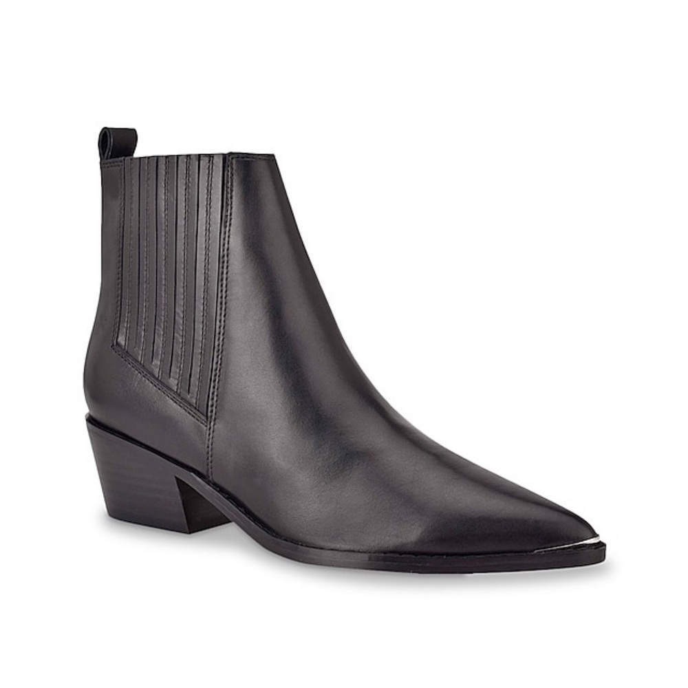Marc Fisher Ulora Black Pointed Toe Ankle Booties